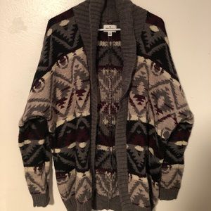 Tribal Print Cardigan